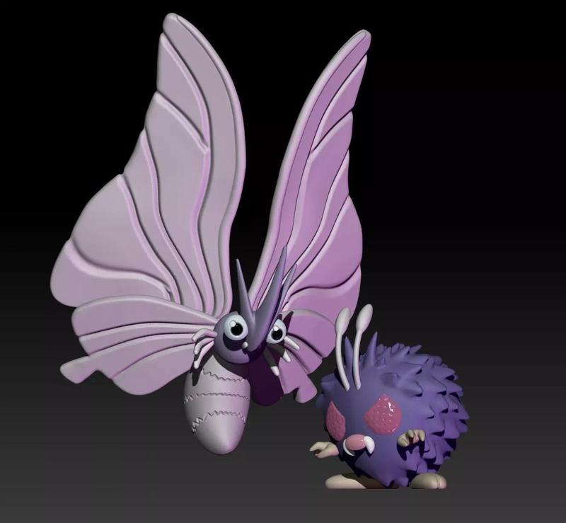 Pokemon Venonat Venomoth