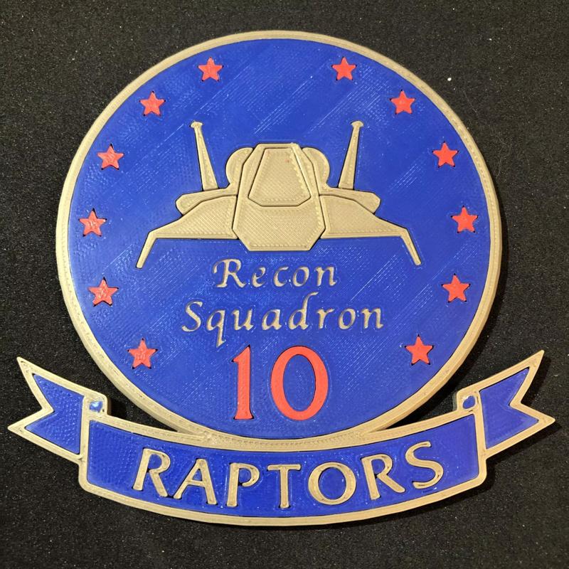 Battlestar Galactica Raptor Pilot Uniform Patch Coaster