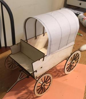Lasercut Covered Wagon