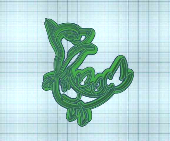 Pokemon: Servine Cookie Cutter