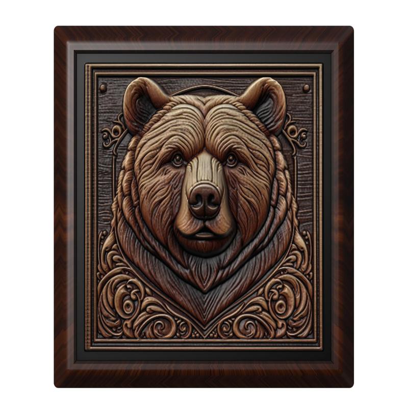 Bear animal wall art relief wall decor