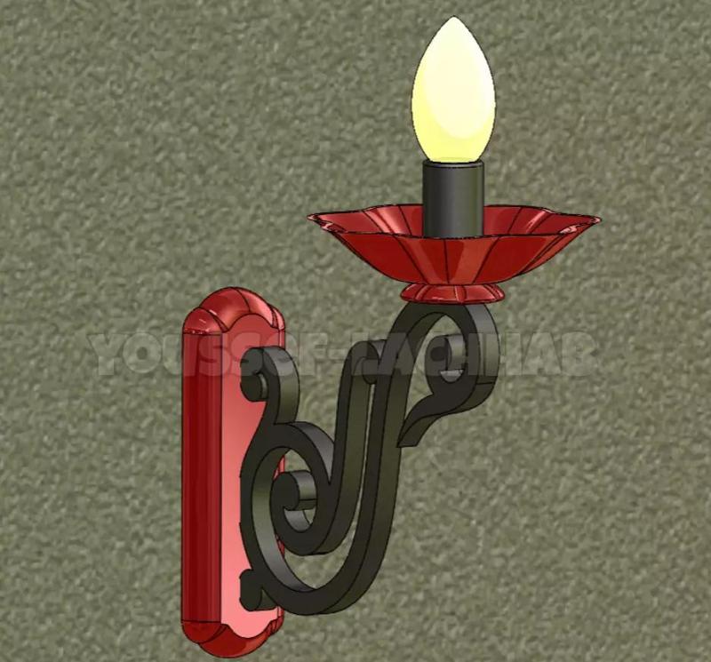 3D Printed Wall Sconce