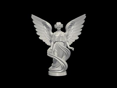 Winged Goddess with Orb - Classical Angelic Art