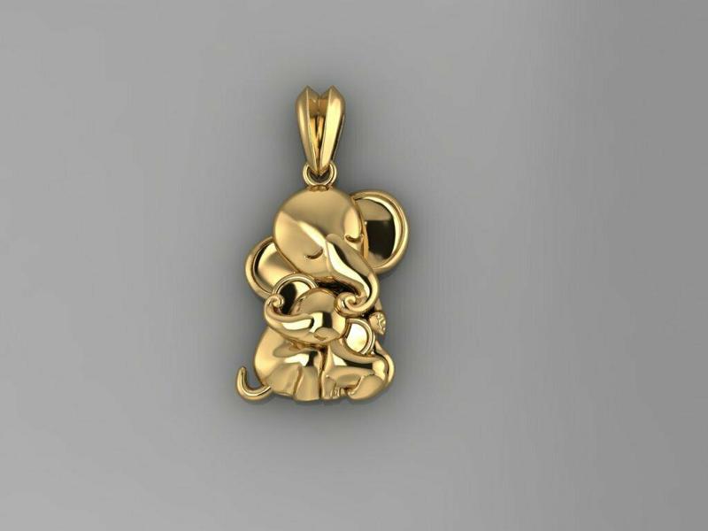Elephant Pendant E358