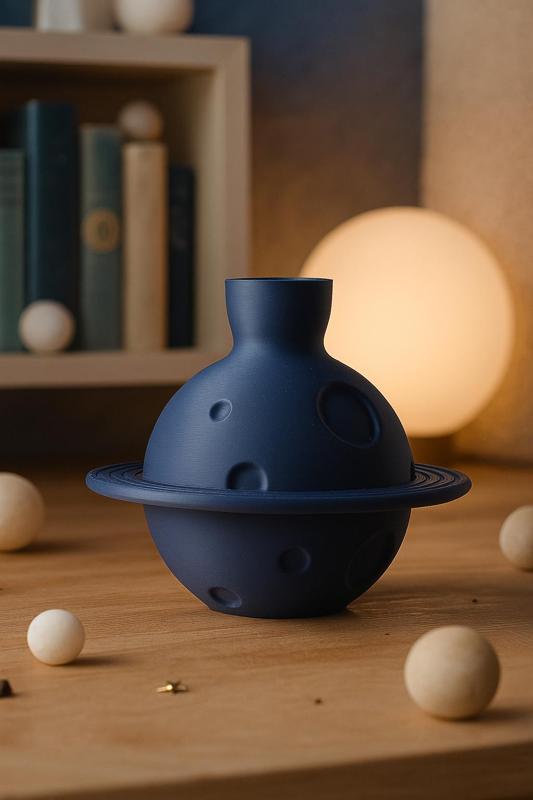 Orbita Vase – Modern Planet-Inspired Home Decor