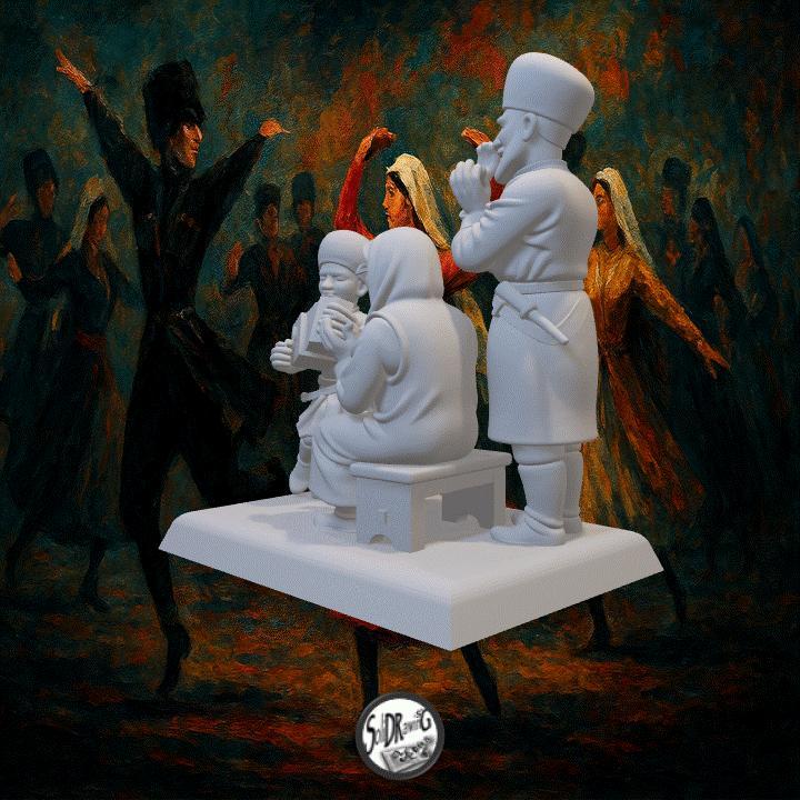 Caucasian Family Ensemble - SoliDRawinGs SG005