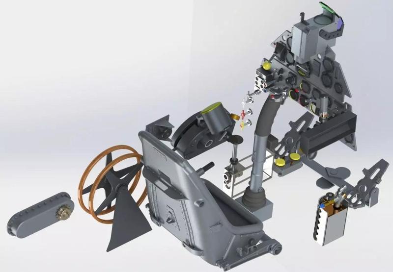 ME109 high definition complete cockpit