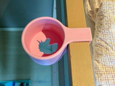 Unicorn Bottleholder for IKEA Kura bed