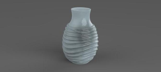 Elegant Wrapped Texture Vase 3D Print Model