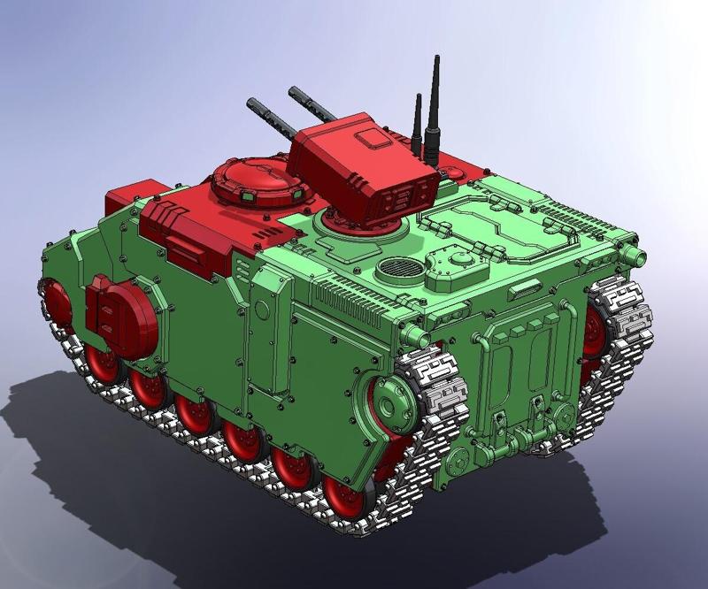 Rear view facelift Tracked Impulsor 28mm