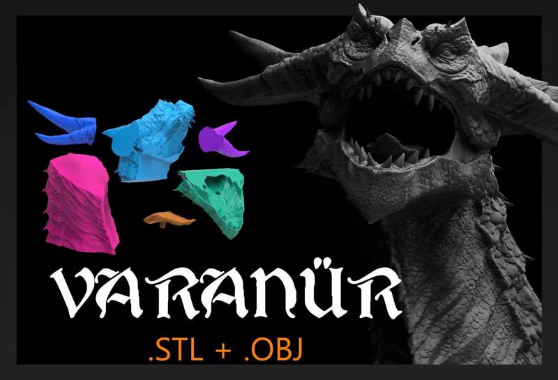 Varanur Dragon - 3D Printing Files