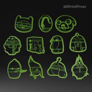 Adventure time characters Cookie Cutters set