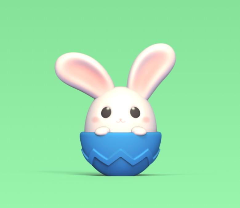 Bunny Inside Egg