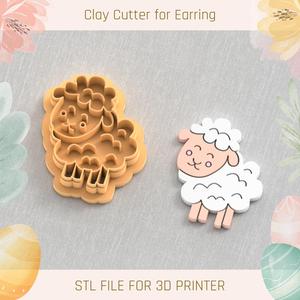 Lamb Easter Polymer Clay Cutters