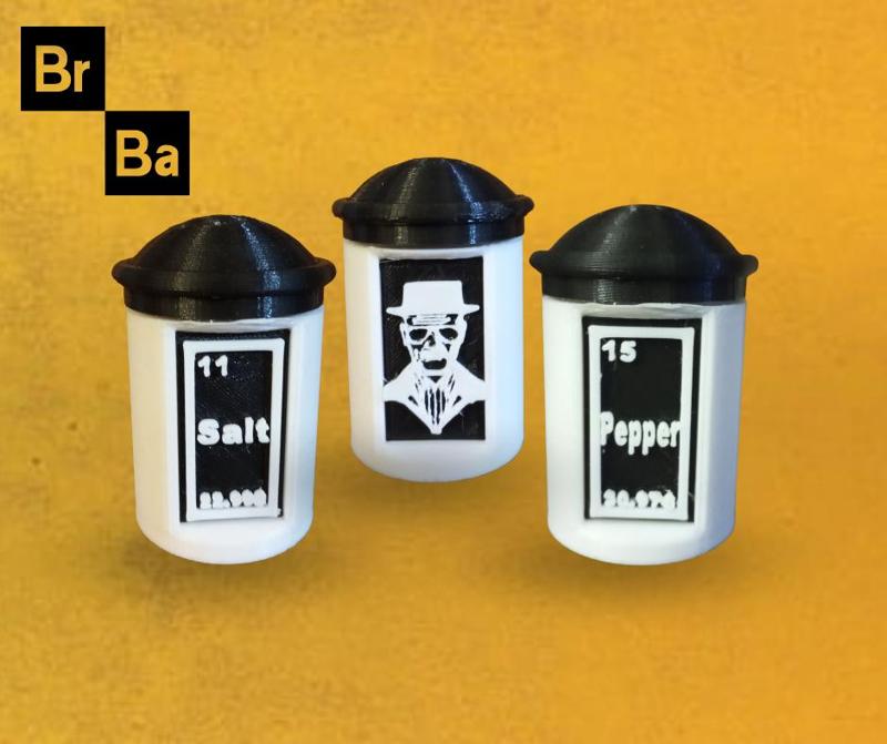 Breaking Bad Spice, Salt and Pepper Shakers