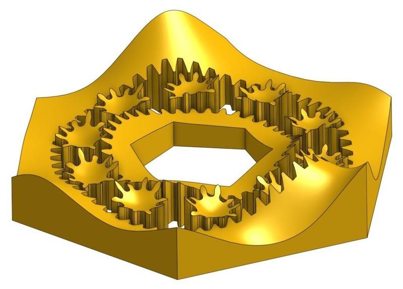 Crazy Distorted Planetary Gear Bearing