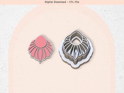 Tribal Style 20 Clay Cutter for Polymer Clay, Digital STL File