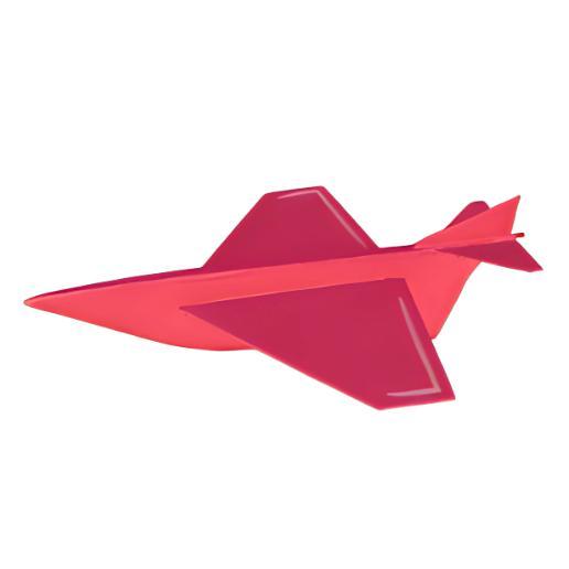 Red Paper Airplane