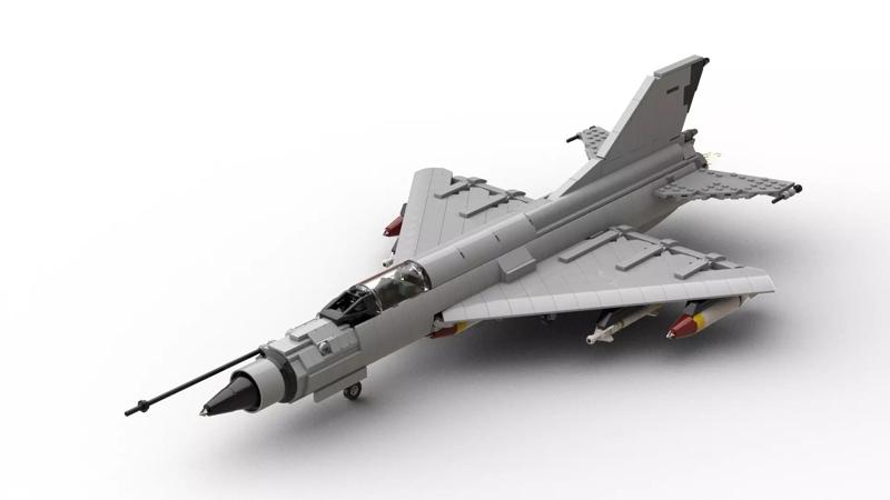 MocBricks3D - Lego MIG-21 Fishbed Jet Fighter Aircraft