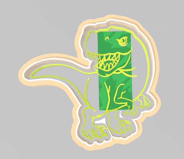 Dinotrex cookie cutter
