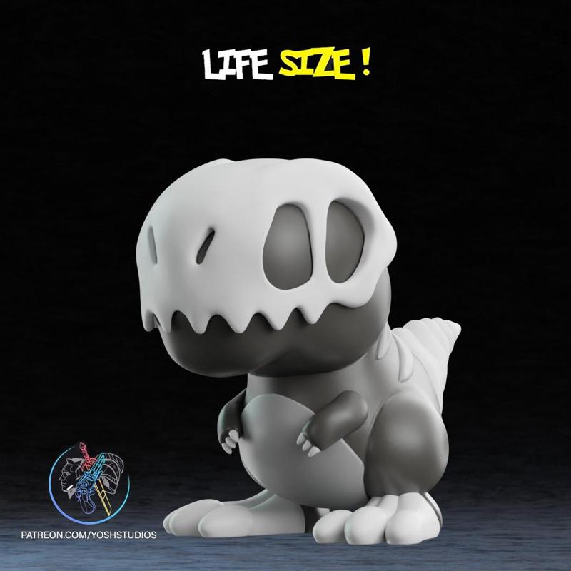 Life Sized Boney T-rex 3D Printer STL File