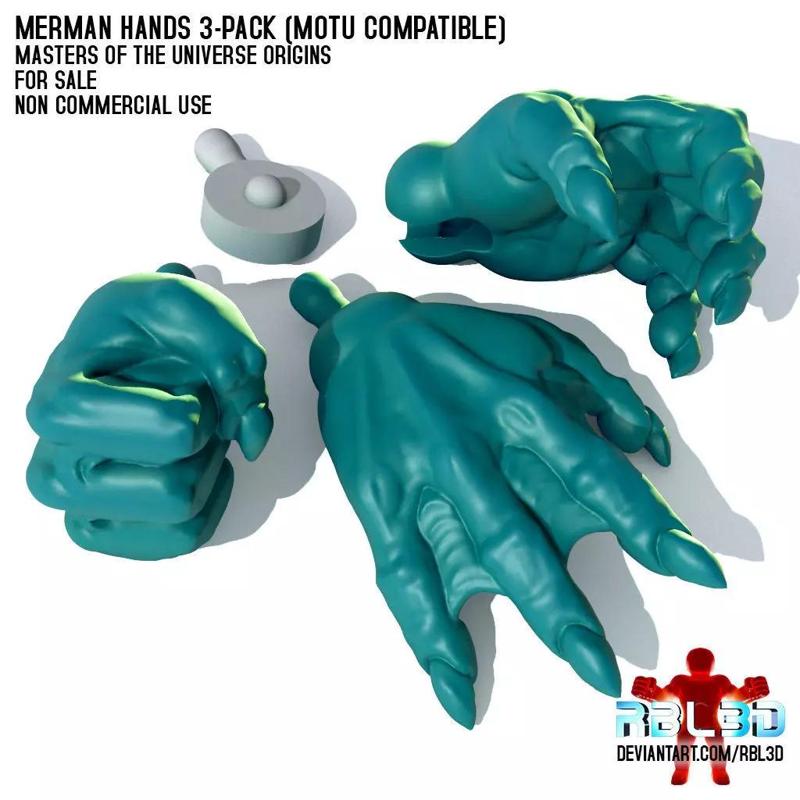 Merman Hands for Motu Origins