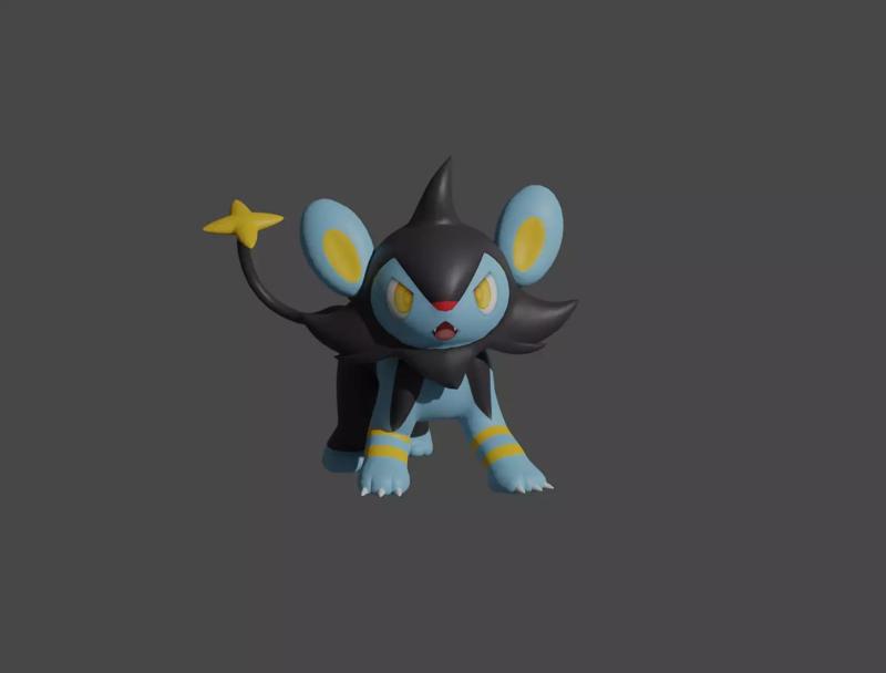Luxio pokemon 3D print model