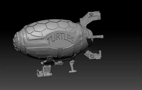 Turtle Blimp 1987 Ninja Turtles