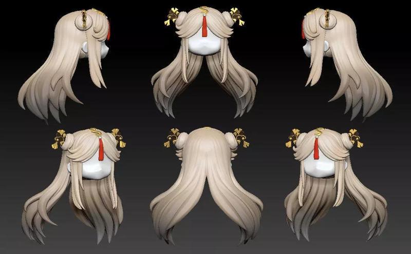 Nendoroi long hair high quality for Ningguang Genshin Impact