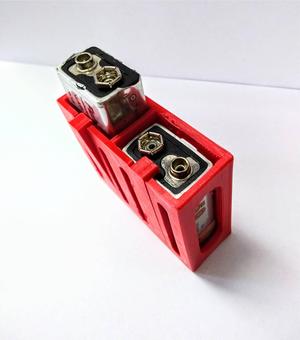 BATTERY CASE 9V x2 RECTANGULAR BATTERY CASE