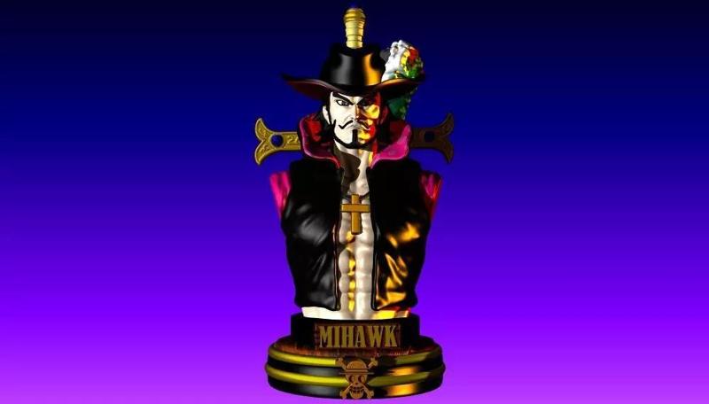MIHAWK DRACULE BUST ONE PIECE ANIME