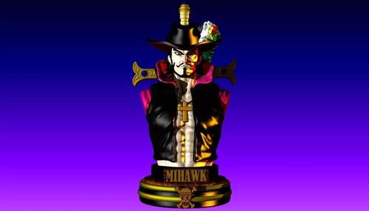 MIHAWK DRACULE BUST ONE PIECE ANIME