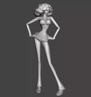 Zala Miss Doublefinger 3D Model