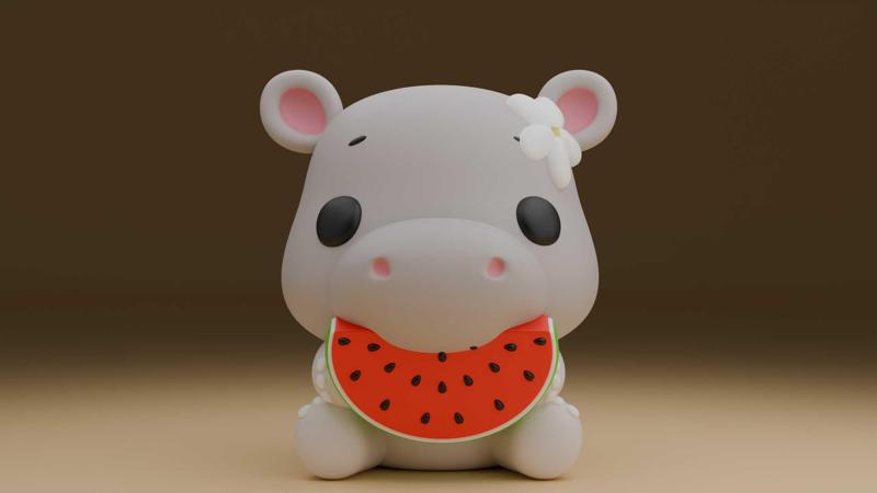Hippo summer figure