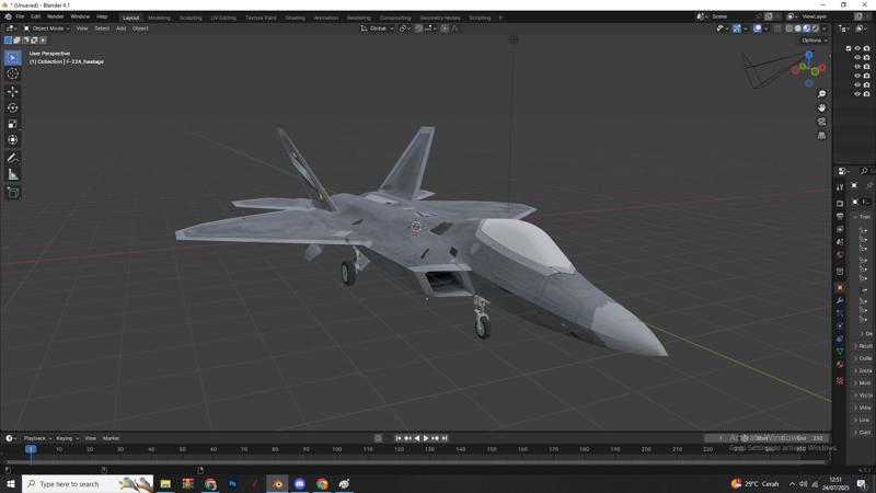 F-22A Raptor Stealth Fighter Jet