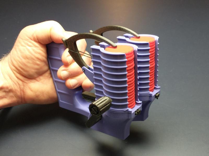 Double-Barrel Gatling Disc Shooter