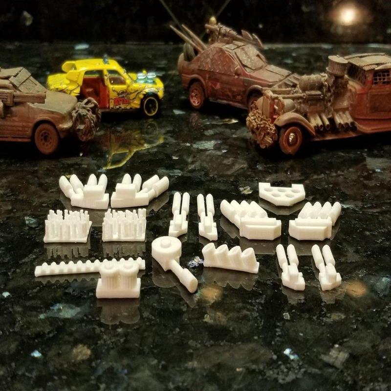 Gaslands Greebles #1 (Pipes and Such)