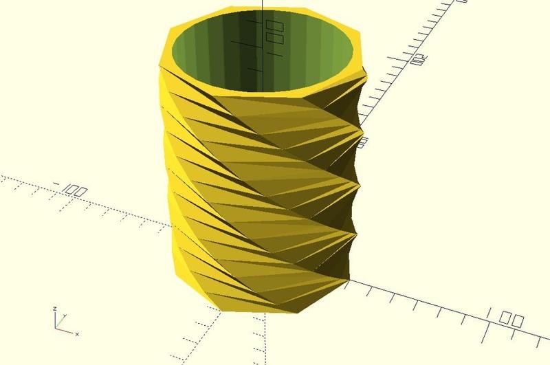 Faceted Drinking Cup