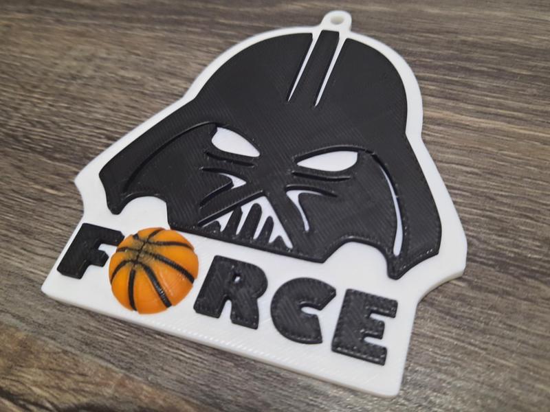 Stars Wars Darth Vader Basketball Keychain 