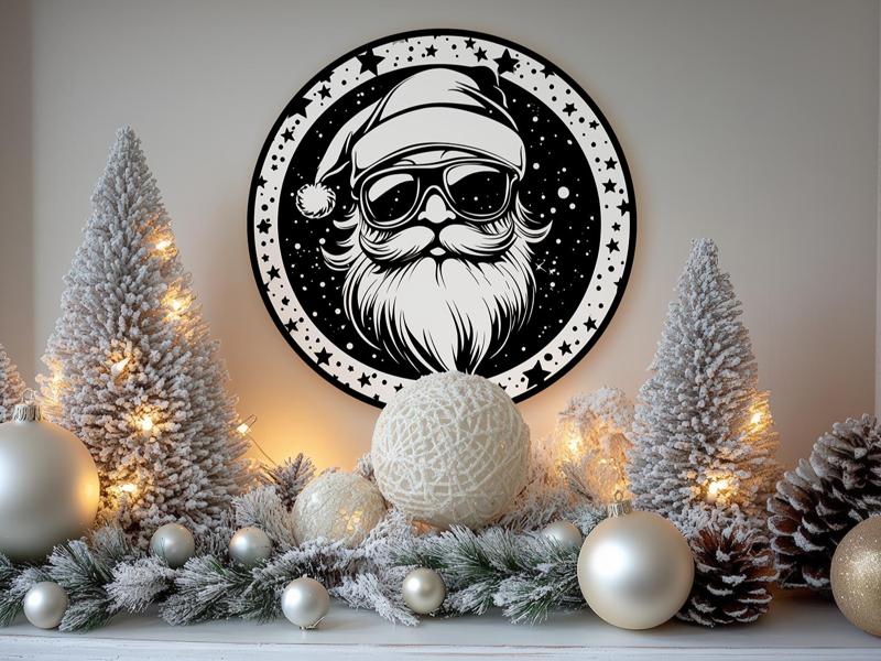 Santa Claus - Christmas Wall or Table Decoration