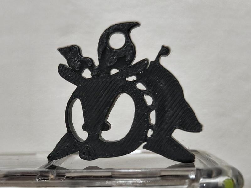 P-chan keychain accessory