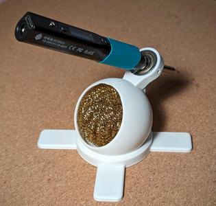 Soldering station & brass wool holder for Pinecil/TS100