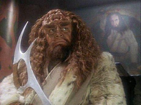 Kahless, or at least his clone figure head- Star Trek