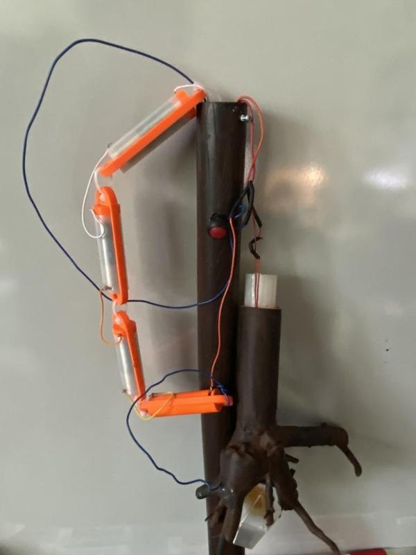 Cosplay staff AA battery chain