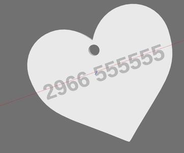 Heart Pet Badge Name + Number