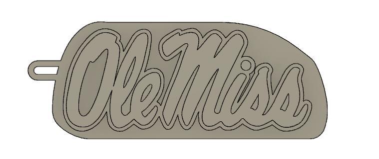 Ole Miss Keychain