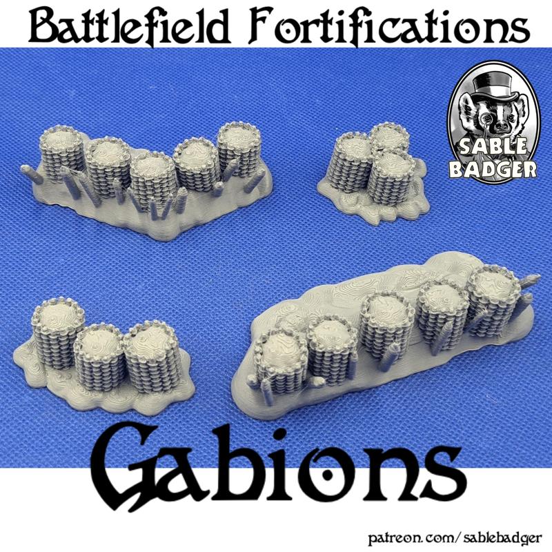 Battlefield fortifications - Gabions for Napoleonic war settings