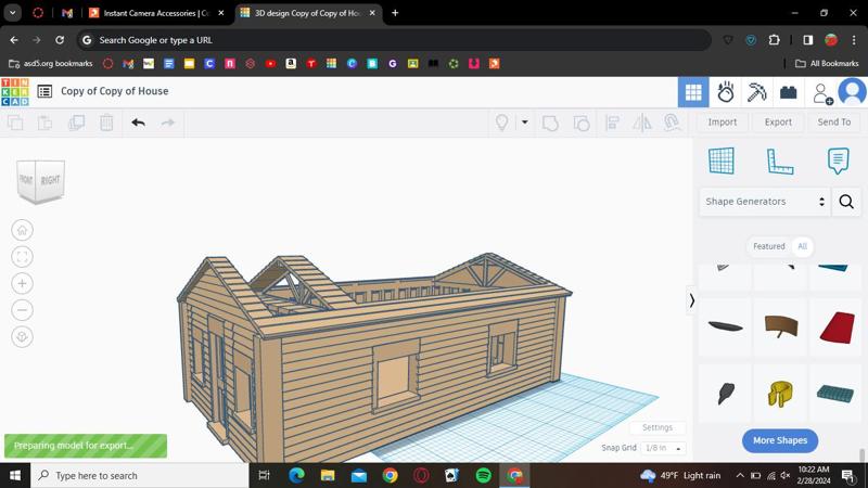 Instant Camera organizer (House version)works best with instax mini 9 (Little slot for film)