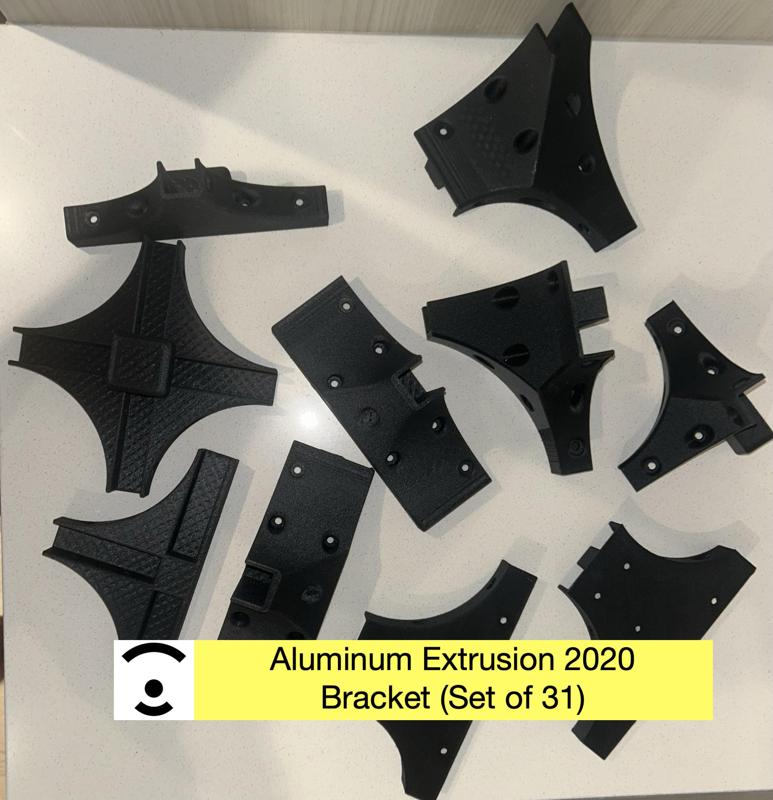 Aluminum Extrusion 2020 Bracket (Set of 31)