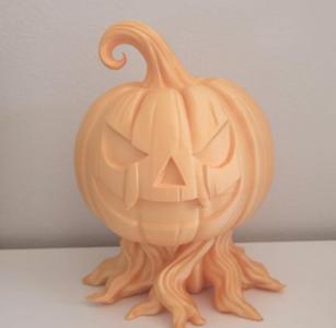 Spooky Pumpkin with Creepy Roots